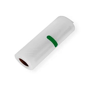 Rolo Plástico Seladora vácuo 30cm 5mts Gofrado Transparente