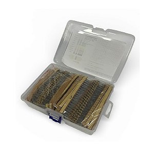 Kit 3120 Resistor 156 valores 20 cada 1R a 10MR Ohm 1/4W+-5%