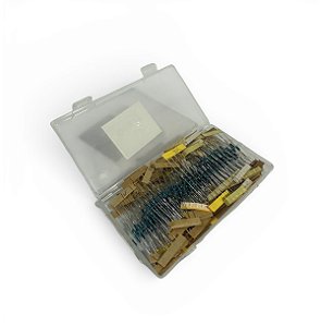 Kit 300 Resistor 60 valores 5 cada 1R a 4,7MR Ohm 1/4W+-1%