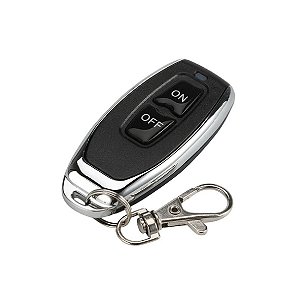 Controle Remoto 2 Botões On Off 433mhz Learning Code Preto