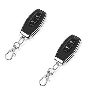 Kit 2 Controle Remoto 2 Botões On Off 433mhz Learning Code