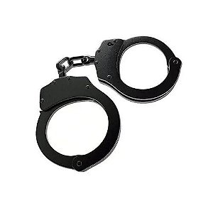 Algema Resistente de Pulsos em Metal (Zamak) Preta - Perfeitas para Explorar Novas Possibilidades - Fetiche, Bondage, Sadismo e Masoquismo