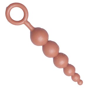 Plug Anal em Silicone com 6 Esferas 11,5 x 2,5 cm
