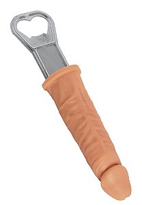 Abridor com Cabo de Pênis Realístico em Silicone (amigo da onça)
