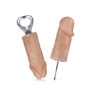 Abridor com Pênis de Silicone - Presente Amigo Secreto