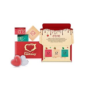 Kit 3 Velas Beijáveis - Massagem Corporal - Créme