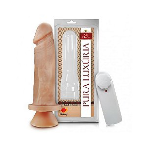 Pênis Negro - Veias e Vibrador - 18 x 4,5 cm