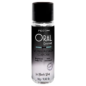 Gel Gelado Gourmet Sabor Similar Halls Preto - Para Usar na Transa - Ideal para Chupar Pênis, Seios e Vagina - Sem Contra Indicação - Destinado para +18 Anos