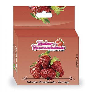 Calcinha Fio Sexy com Aroma Morango Tamanho Único