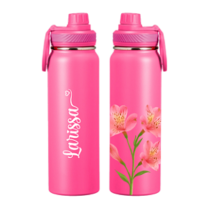 Garrafa Térmica Floral Astromélia - 850ml