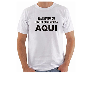 Camiseta branca personalizada