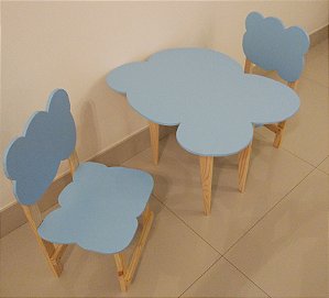 Kit Mesinha de Nuvem com 2 cadeiras