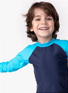 CAMISETA LISA MENINO KIDS AZUL MARINHO - PUKET