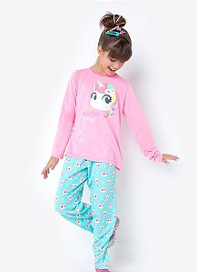 PIJAMA ML KIDS ECO UNICORNIO ROSA - PUKET