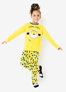 PIJAMA ML TEEN 1/2 MALHA MINIONS MNO AMARELO - PUKET