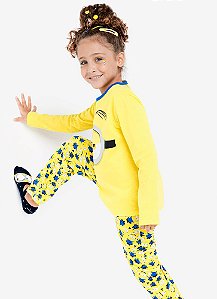 PIJAMA ML TEEN 1/2 MALHA MINIONS AMARELO - PUKET