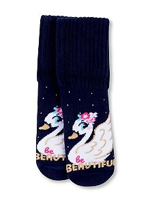 MEIA BOTINHA PANSOCKS BABY AZUL MARINHO - PUKET