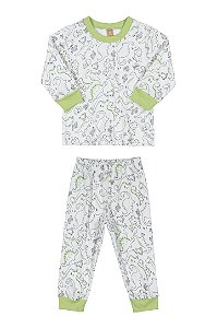 PIJAMA CAMISETA COM CALCA EM SUEDINE ABSTRATO - UP BABY