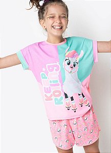 SHORT DOLL MC TEEN VISCO LHAMA RETRO ROSA - PUKET