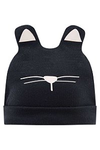 GORRO PRETO GATINHO LUC.BOO