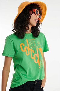 CAMISETA ESTAMPADA VERDE SPRINGLER COLCCI