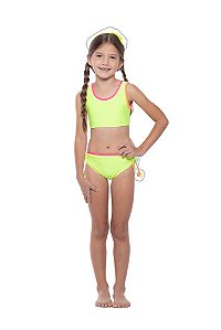 BIQUINI KIDS ANTONELLA AMARELO NEON