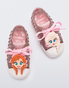 TENIS MINI MELISSA BEBÊ FROZEN ROSA GLITTER