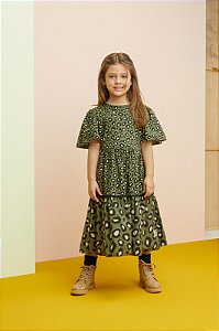 VESTIDO ANIMAL PRINT MINI ONCA MOMI