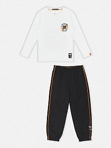 CONJUNTO INFANTIL T-SHIRT E CALÇA CARROS YOUCCIE