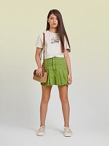 SHORTS SAIA COM PREGAS VERDE OLIVA I AM AUTHORIA