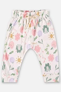 CALCA EM SUEDINE OFF WHITE JARDIM UP BABY