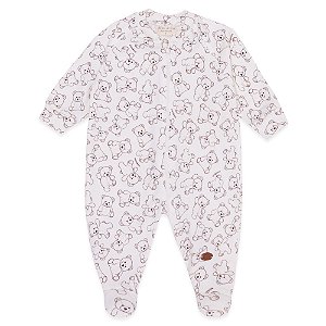 MACACAO BEBÊ URSO BRANCO FORRADO MINI & CO