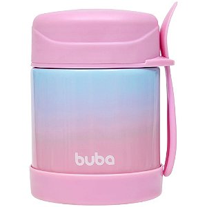 POTE TERMICO COM COLHER DEGRADE ROSA BUBA