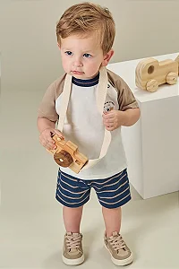 CONJUNTO CAMISETA OFF WHITE E BERMUDA LUCBOO