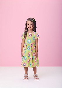 VESTIDO HELLO KITTY FLORES MOMI