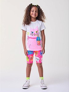 CONJUNTO ROSA GATINHOS BIMBI