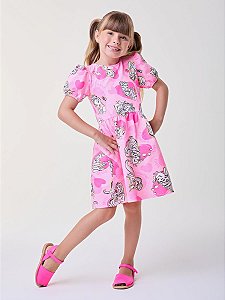 VESTIDO ROSA PRINCESAS BIMBI