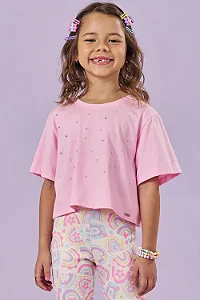 BLUSA BOXY OVER ROSA COM STRASS KUKIÊ