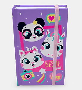 CADERNO PEQUENO MULTIBICHOS LAVANDA PUKET