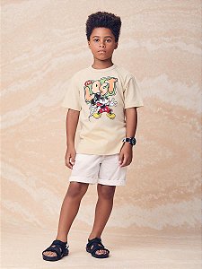 T-SHIRT MICKEY BEGE CAJU YOUCCIE