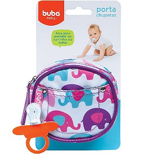 Porta Chupetas Elefantinho - Buba Baby