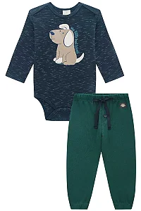 CONJUNTO DE BODY E CALÇA JOGGER EM RIBANA LUCBOO