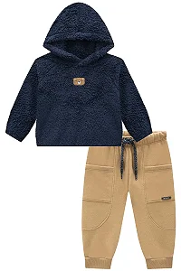 CONJUNTO BLUSÃO EM PÊLO E CALÇA JOGGER LUCBOO