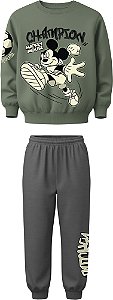 CONJUNTO EM MOLETOM MICKEY MOUSE MALWEE