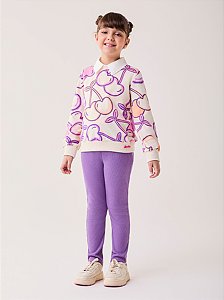 CONJUNTO BLUSA E LEGGING CEREJAS BIMBI