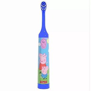 Escova Elétrica Infantil Peppa Pig Azul - Colgate