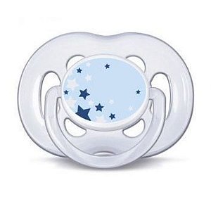 Chupeta Noturna Estrelas Azul Freeflow SCF181/14 - Philips Avent