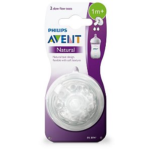 Bico Mamadeira Pétala N2 1M+ 2uni 2.0 SCF042/27 - Philips Avent