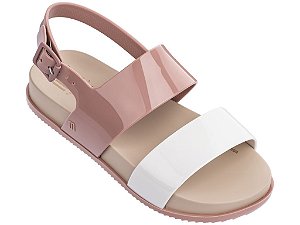 Sandália Mel Cosmic Sandal Infantil Bege e Branca - Melissa