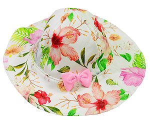 LPG CHAPEU FLORAL CREME